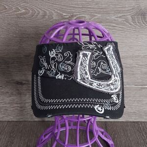 Elegant Black and Silver Clutch with Unique Design